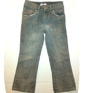 ☆EUC☆LEVI'S☆Little Girls Flare Leg 6X adjustable Waist denim Jeans